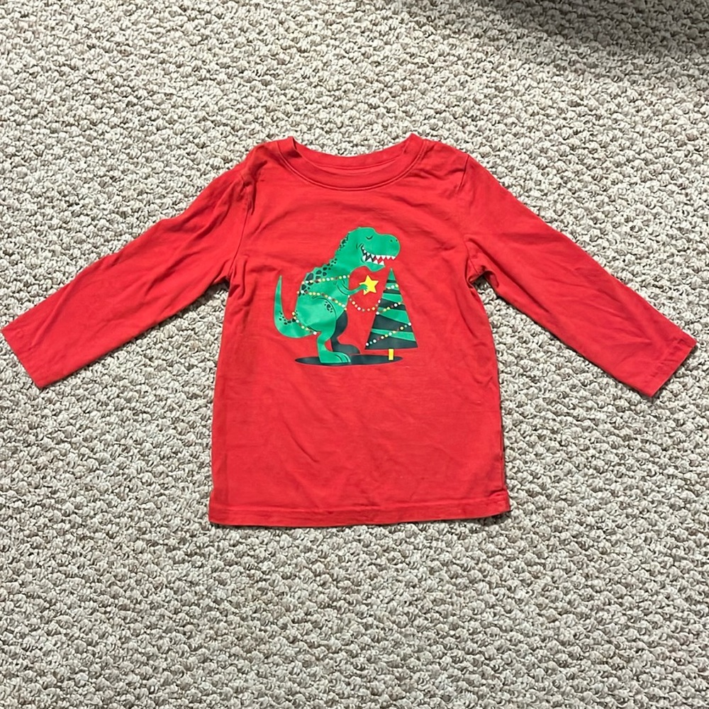 Christmas dinosaur long sleeve